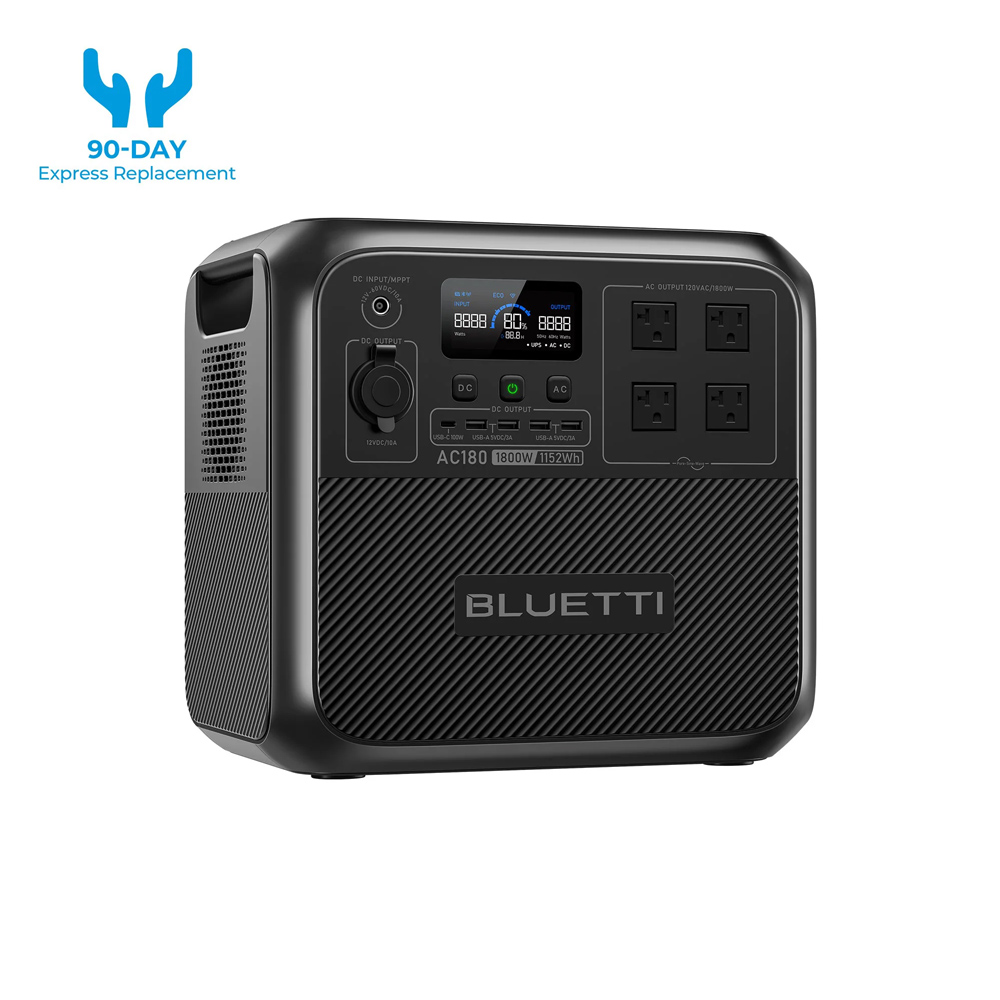 【RENEW】BLUETTI AC180 Solar Por - Outdoor Power Wash review and price