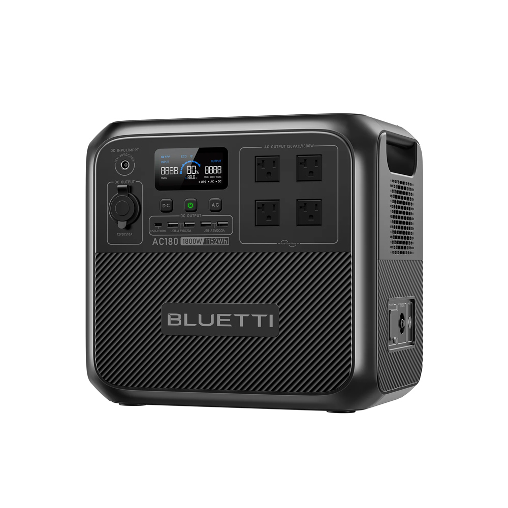 【RENEW】BLUETTI AC180 Solar Por - Outdoor Power Wash review and price