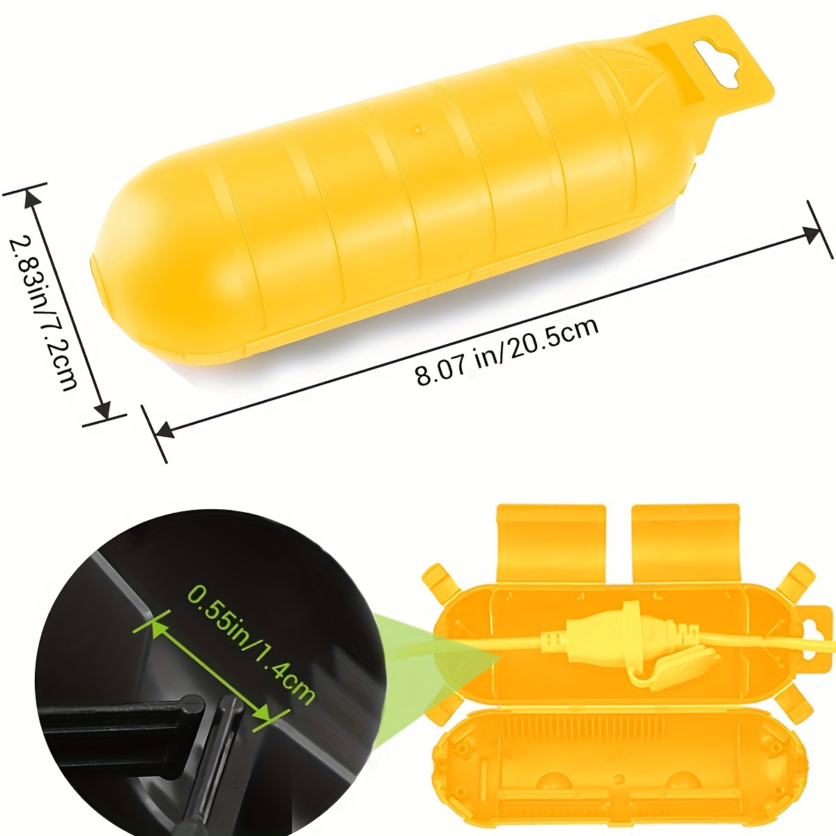 Extension Yellow Cord Safety C - Outdoor Power Plug review and price