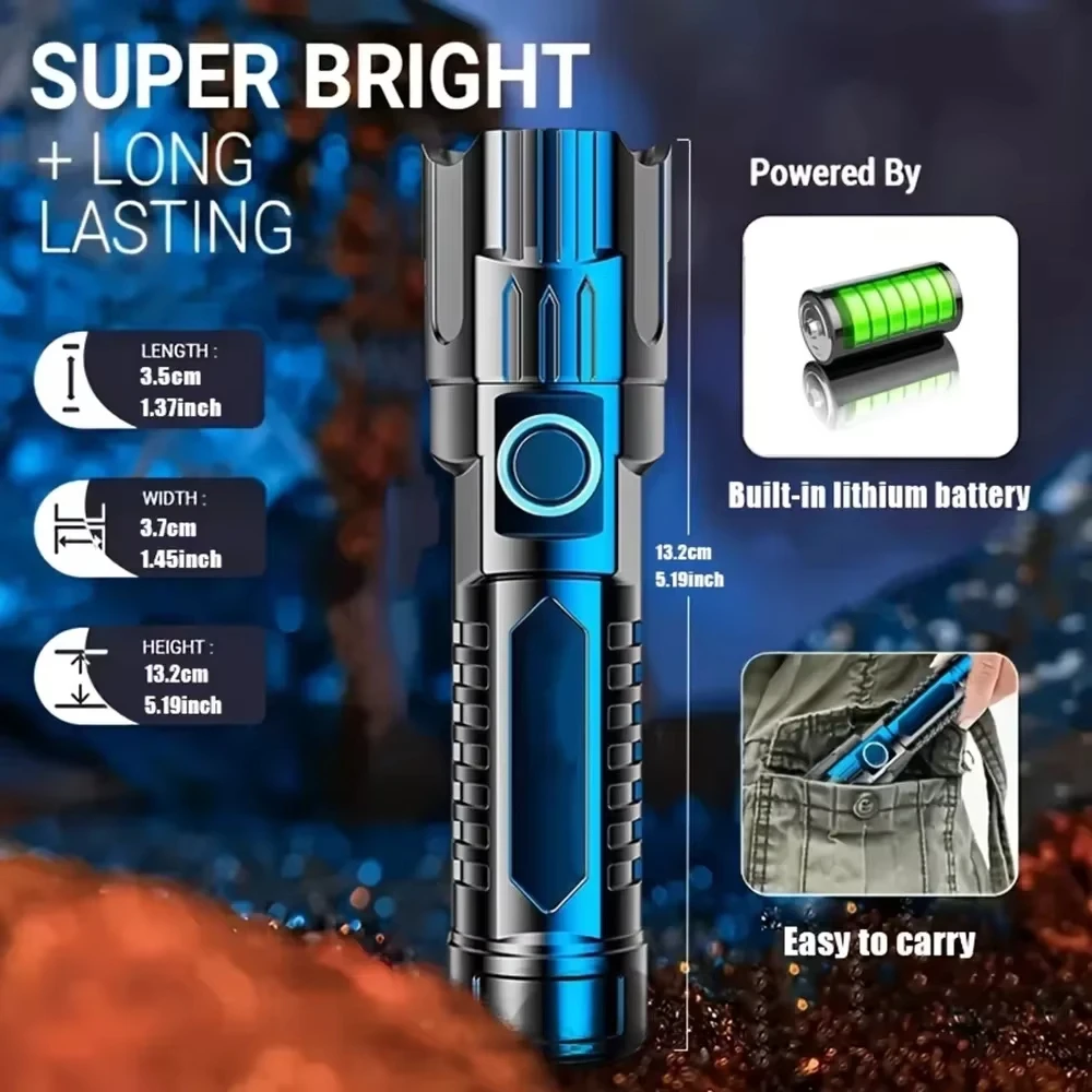 Tactical LED Flashlight 2000LM - Outdoor Power Usb review and price