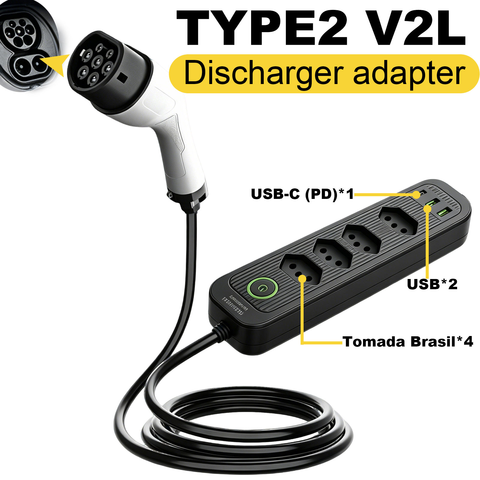 Type2 V2L Discharge Adapter 16 - Outdoor Power Module review and price
