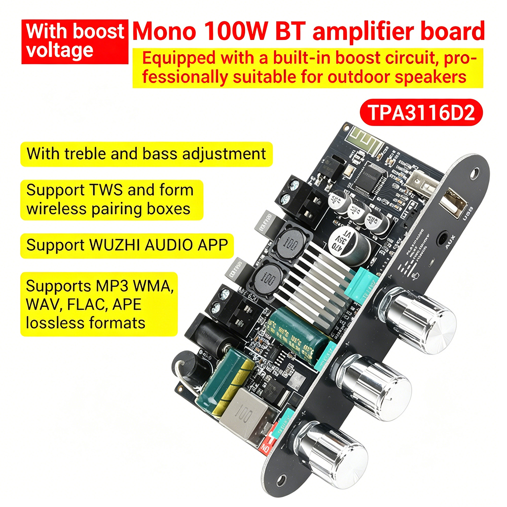100W Mono Bluetooth 5.3 Amplif - Outdoor Power Module review and price