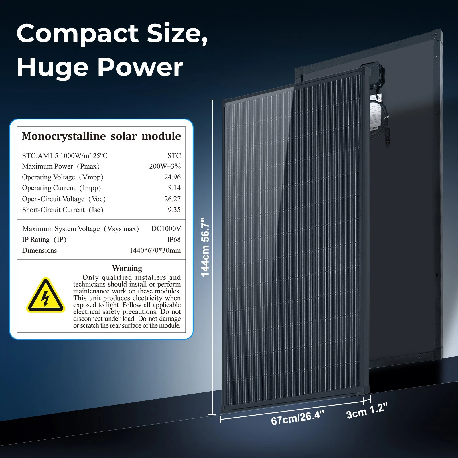 200 Watt N-Type Bifacial Solar - Outdoor Power Module review and price