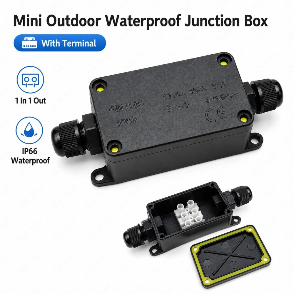 IP66 Waterproof Cable Junction - Outdoor Power Cable Junction Box review and price