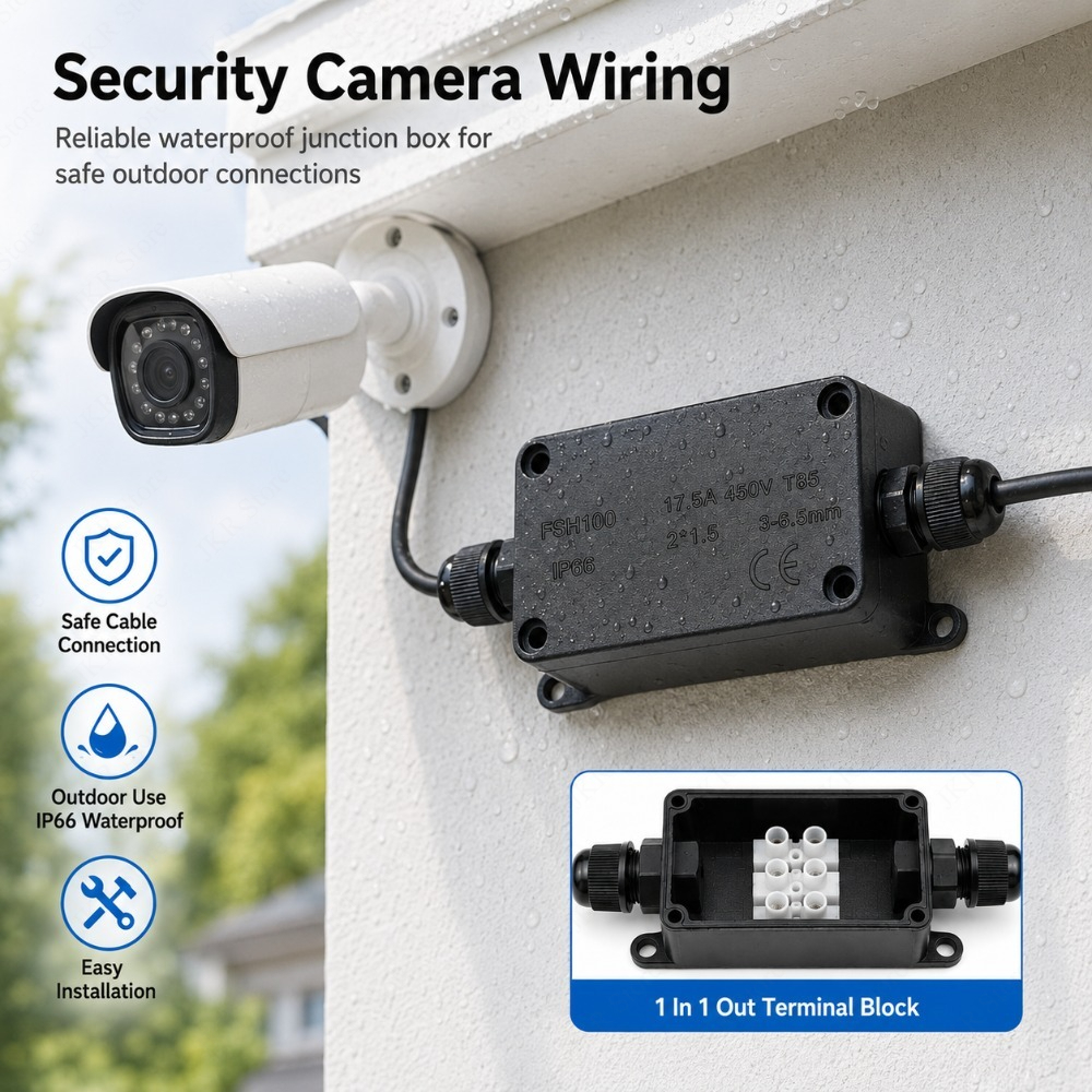 IP66 Waterproof Cable Junction - Outdoor Power Cable Junction Box review and price